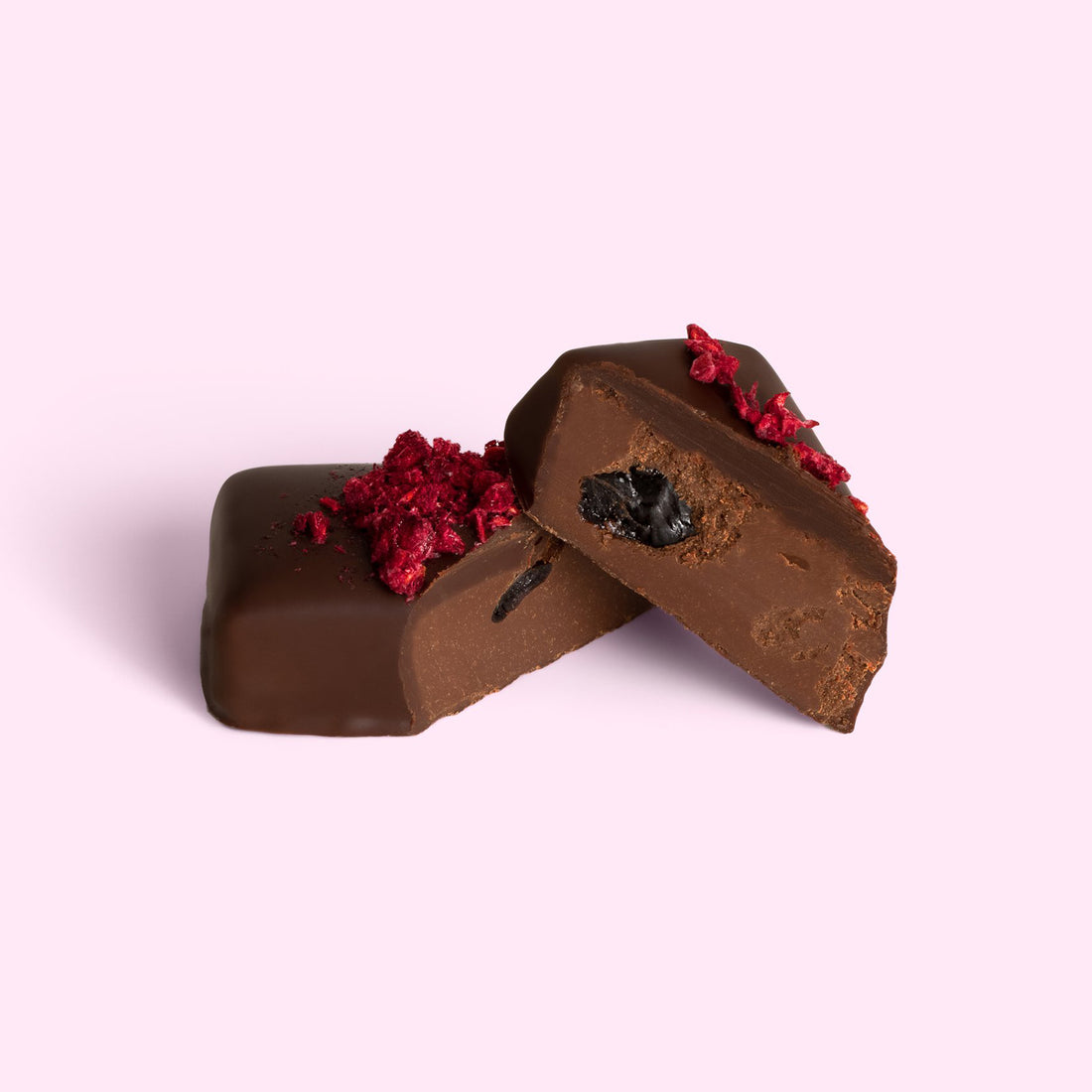 BLACK CHERRY AND RASPBERRY CHOCOLATE BY LOCO LOVE